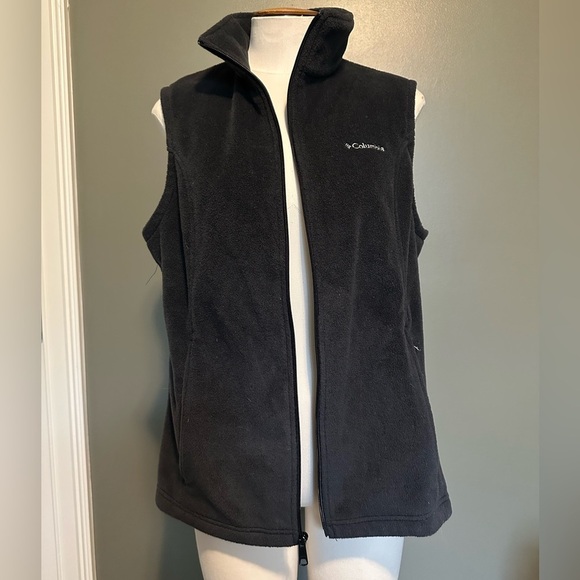 Columbia Charcoal Gray Fleece Vest - Picture 1 of 5